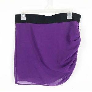 Armani Exchange Purple Mini Skirt